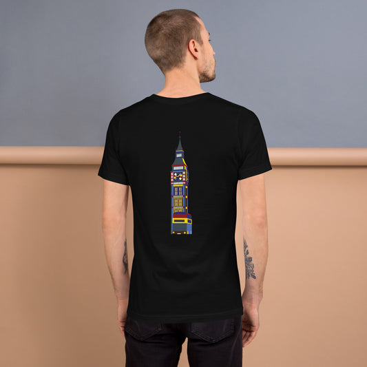 Big Ben Plain / Landscapes Black Unisex T-shirt