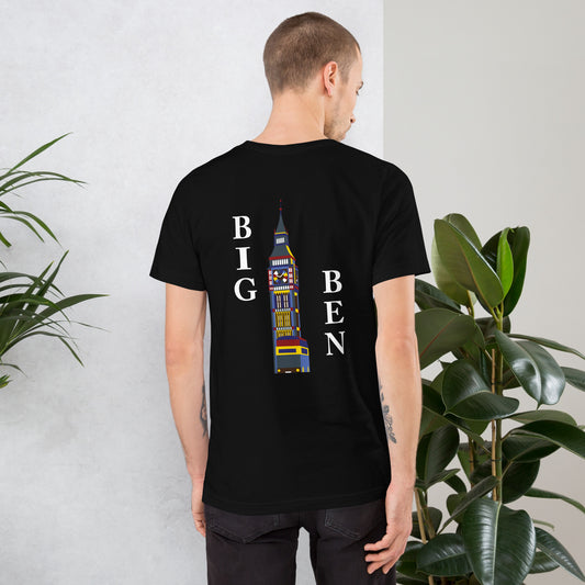 Big Ben Vertical / Landscapes Black Unisex T-shirt
