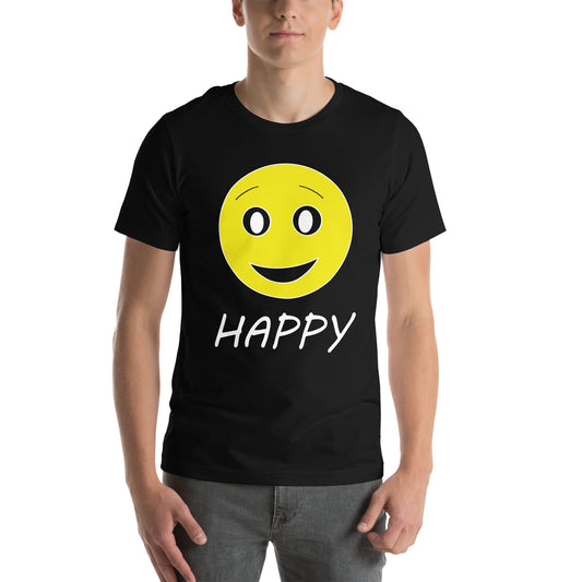 Happy/Hangry Black Unisex T-shirt